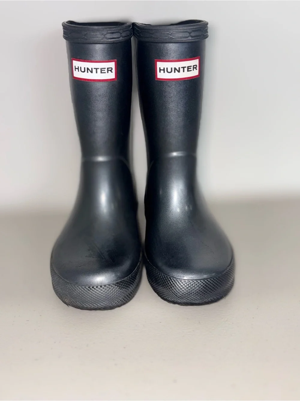 Hunter Kids Black Waterproof Rain Boots